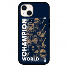F1 Formula One Max Verstappen Phone Case For iPhone And Samsung Galaxy Devices - Max Verstappen Word Champion 2021 Black Background