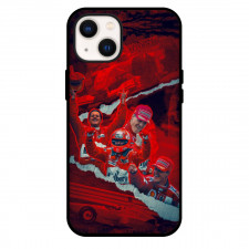 F1 Formula One Michael Schumacher Phone Case For iPhone And Samsung Galaxy Devices - Michael Schumacher Celebration Red Background