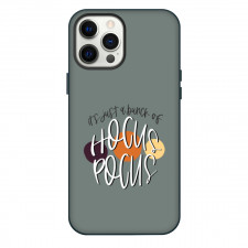 Hocus Pocus Phone Case For iPhone Samsung Galaxy Pixel OnePlus Vivo Xiaomi Asus Sony Motorola Nokia - Just A Bunch Quote In Gray Background