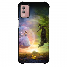 Wicked Phone Case For iPhone Samsung Galaxy Pixel OnePlus Vivo Xiaomi Asus Sony Motorola Nokia - Wicked For Good Glinda Elphaba Reaching Each Other In the Air