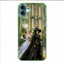 Wicked Phone Case For iPhone Samsung Galaxy Pixel OnePlus Vivo Xiaomi Asus Sony Motorola Nokia - Wicked For Good Glinda Elphaba Standing with Green Structure Background