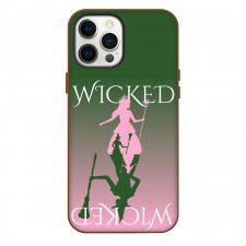Wicked Phone Case For iPhone Samsung Galaxy Pixel OnePlus Vivo Xiaomi Asus Sony Motorola Nokia - Green Pink Silhoutte Portrait Poster