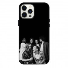 Stranger Things Phone Case For iPhone Samsung Galaxy Pixel OnePlus Vivo Xiaomi Asus Sony Motorola Nokia - Charaters Happy Gryscale Portrait Poster