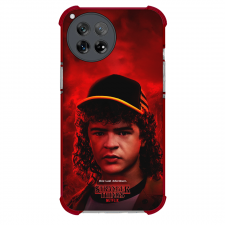 Stranger Things Phone Case For iPhone Samsung Galaxy Pixel OnePlus Vivo Xiaomi Asus Sony Motorola Nokia - Stranger Things 5 Dustin Henderson Profile Red Background