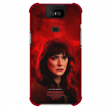 Stranger Things Phone Case For iPhone Samsung Galaxy Pixel OnePlus Vivo Xiaomi Asus Sony Motorola Nokia - Stranger Things 5 Joyce Byers Profile Red Background