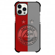 Aberdeen F.C. Phone Case For iPhone and Samsung Galaxy Devices - Aberdeen F.C. Logo Carving On Red Gray Background