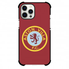 Aston Villa FC Phone Case For iPhone and Samsung Galaxy Devices - Aston Villa FC Logo On Red Background