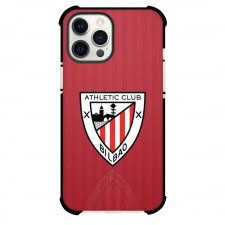 Athletic Club Phone Case For iPhone and Samsung Galaxy Devices - Athletic Club Logo On Red Stripe Background