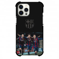 Barcelona Phone Case For iPhone and Samsung Galaxy Devices - Barcelona Logo With MSN Messi Neymar Suarez