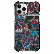 FC Barcelona Phone Case For iPhone and Samsung Galaxy Devices - FC Barcelona MSN Messi Suárez Neymar Collage