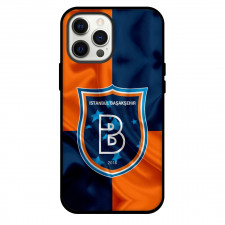 Istanbul Basaksehir F.K. Phone Case For iPhone and Samsung Galaxy Devices - Istanbul Basaksehir F.K. Logo On Orange Blue Background