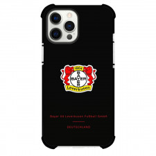 Bayer 04 Leverkusen Phone Case For iPhone and Samsung Galaxy Devices - Bayer 04 Leverkusen Logo Black Background