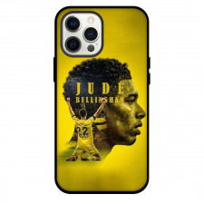 Jude Bellingham Phone Case For iPhone and Samsung Galaxy Devices - Jude Bellingham Signature Celebration Yellow Background