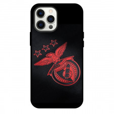 S.L. Benfica Phone Case For iPhone and Samsung Galaxy Devices - S.L. Benfica Red Logo On Black Background