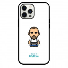 Karim Benzema Phone Case For iPhone and Samsung Galaxy Devices - Karim Benzema Chibi Art On White Background