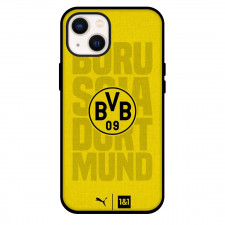 Borussia Dortmund Phone Case For iPhone and Samsung Galaxy Devices - Borussia Dortmund Logo Yellow Background