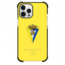 Cadiz CF Phone Case For iPhone and Samsung Galaxy Devices - Cadiz C Logo On Yellow Background