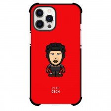Petr Čech Phone Case For iPhone and Samsung Galaxy Devices - Petr Čech Chibi Art On Red Background