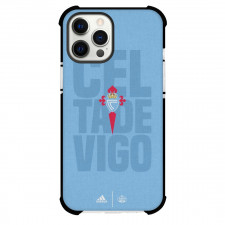 RC Celta de Vigo Phone Case For iPhone and Samsung Galaxy Devices - RC Celta de Vigo Logo Skyblue Background