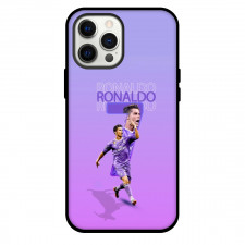 Cristiano Ronaldo Phone Case For iPhone and Samsung Galaxy Devices - Cristiano Ronaldo 7 The GOAT Purple Background