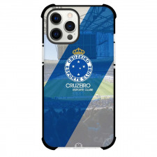Cruzeiro Esporte Clube Phone Case For iPhone and Samsung Galaxy Devices - Cruzeiro Esporte Clube Logo Stripe Background