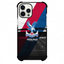 Crystal Palace F.C. Phone Case For iPhone and Samsung Galaxy Devices - Crystal Palace F.C. Logo Stripe Background