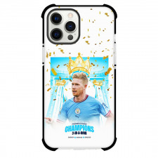 Kevin De Bruyne Phone Case For iPhone and Samsung Galaxy Devices - Kevin De Bruyne 3 In A Row Premier League Champions