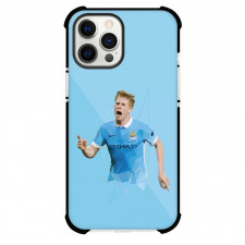 Kevin De Bruyne Phone Case For iPhone and Samsung Galaxy Devices - Kevin De Bruyne Minimalist Art On Blue Background