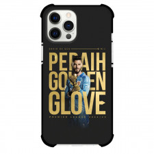 David De Gea Phone Case For iPhone and Samsung Galaxy Devices - David De Gea Golden Glove On Black Background