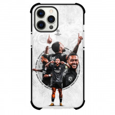 Memphis Depay Phone Case For iPhone and Samsung Galaxy Devices - Memphis Depay Signature Celebration On Tiger White Backgroundoverlay