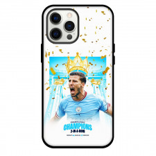 Ruben Dias Phone Case For iPhone and Samsung Galaxy Devices - Ruben Dias 3 In A Row Premier League Champions