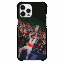 West Ham United F.C. Phone Case For iPhone and Samsung Galaxy Devices - West Ham United F.C. Declan Rice Celebrates With Trophy