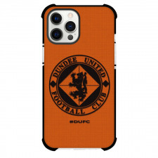 Dundee United F.C. Phone Case For iPhone and Samsung Galaxy Devices - Dundee United F.C. Black Logo On Orange Background