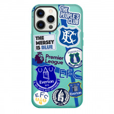 Everton F.C Phone Case For iPhone And Samsung Galaxy Devices - Everton F.C Mania Collage Logo