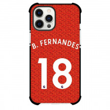 Bruno Fernandes Phone Case For iPhone and Samsung Galaxy Devices - Bruno Fernandes Manchester United F.C. No. 18 Jersey