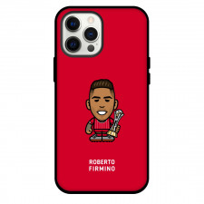 Roberto Firmino Phone Case For iPhone and Samsung Galaxy Devices - Roberto Firmino Chibi Art On Red Background