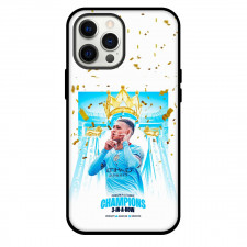 Phil Foden Phone Case For iPhone and Samsung Galaxy Devices - Phil Foden 3 In A Row Premier League Champions
