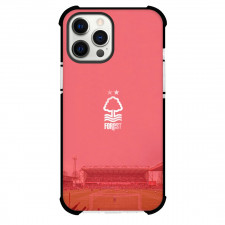 Nottingham Forest F.C. Phone Case For iPhone and Samsung Galaxy Devices - Nottingham Forest F.C. Logo On Pink Background