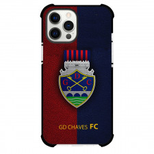 G.D. Chaves Phone Case For iPhone and Samsung Galaxy Devices - G.D. Chaves Logo On Red Blue Stripe Background