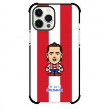 Antoine Griezmann Phone Case For iPhone and Samsung Galaxy Devices - Antoine Griezmann Chibi Art On Red White Background