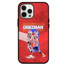 Antoine Griezmann Phone Case For iPhone and Samsung Galaxy Devices - Antoine Griezmann 8 Pink Hair On Red Pink Stripe