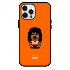 Ruud Gullit Phone Case For iPhone and Samsung Galaxy Devices - Ruud Gullit Chibi Art On Orange Background