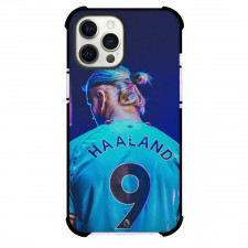 Erling Haaland Phone Case For iPhone and Samsung Galaxy Devices - Erling Haaland 9 Back Blue Background