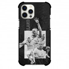 Erling Haaland Phone Case For iPhone and Samsung Galaxy Devices - Erling Haaland Celebration Grayscale