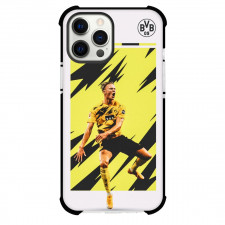 Erling Haaland Phone Case For iPhone and Samsung Galaxy Devices - Erling Haaland On Borussia Dortmund Flag
