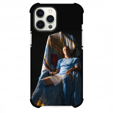 Erling Haaland Phone Case For iPhone and Samsung Galaxy Devices - Erling Haaland Sitting On Throne Black Background