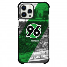 Hannover 96 Phone Case For iPhone and Samsung Galaxy Devices - Hannover 96 Logo Stripe Background