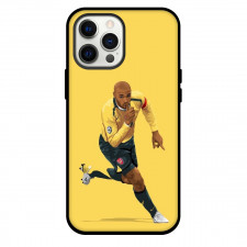 Thierry Henry Phone Case For iPhone and Samsung Galaxy Devices - Thierry Celebration Yellow Background