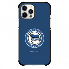 Hertha BSC Phone Case For iPhone and Samsung Galaxy Devices - Hertha BSC Logo Blue Background