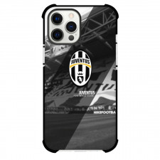 Juventus F.C. Phone Case For iPhone and Samsung Galaxy Devices - Juventus F.C. Logo Stripe Background